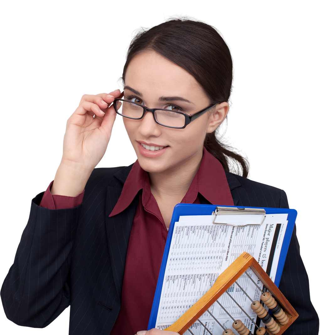 Businesswoman with Abacus  